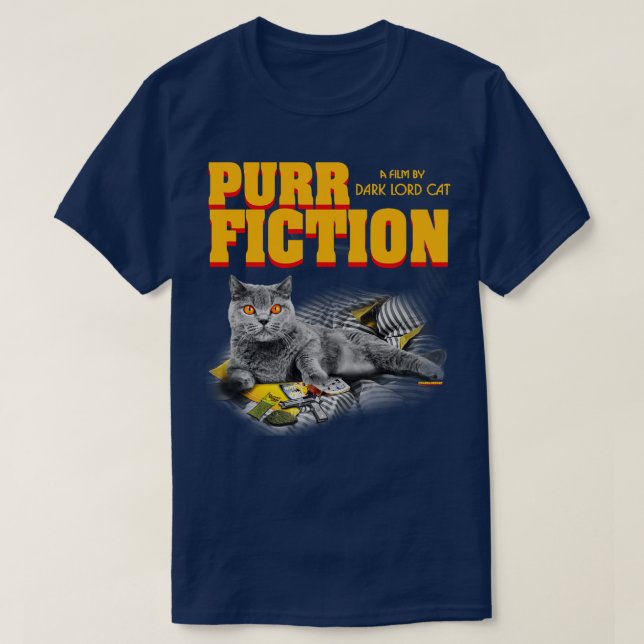 Purr Fiction T Shirt (Design framsida)
