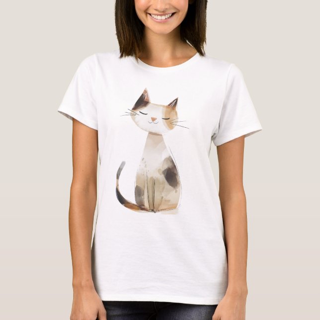 Purr-Fully Lycklig T Shirt (Framsida)