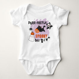 Purr-Fully Spooky Boo-day Halloween 1 Birthday T Shirt