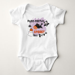 Purr-Fully Spooky Boo-day Halloween 1 Birthday T Shirt