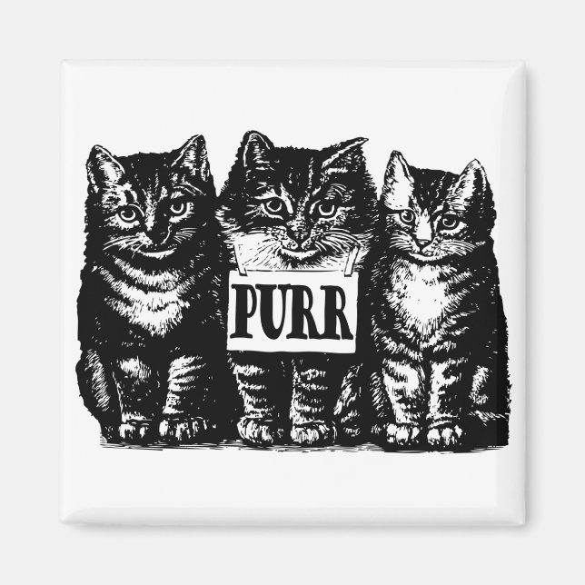 Purr Kittens Magnet (Framsidan)
