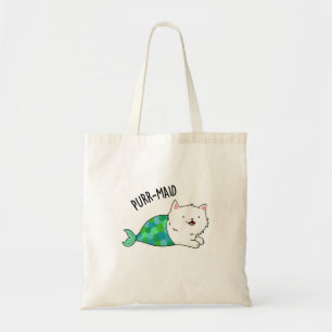 Purr-maid Funny Kattunge Sjöjungfru Pun Tygkasse