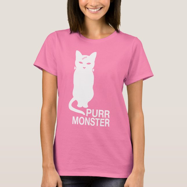Purr Monster T-Shirt i Mörk Färg (Framsida)