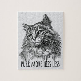 Purr More Hiss Less Pretty Kitty Pussel