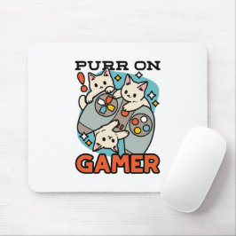 Purr On Gamer - Tute Cat-speldesign Musmatta