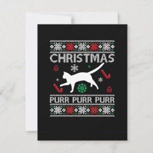Purr Purr för jul Julkort