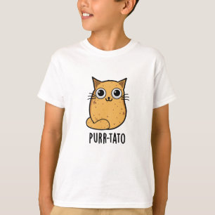 Purr-tato Funny Cat Potato Pun T Shirt