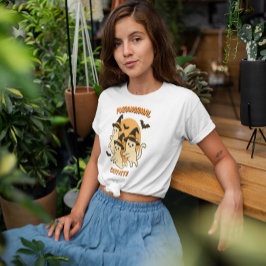 Purranoral aktivitet Witchy Retro Ghost Cats T Shirt