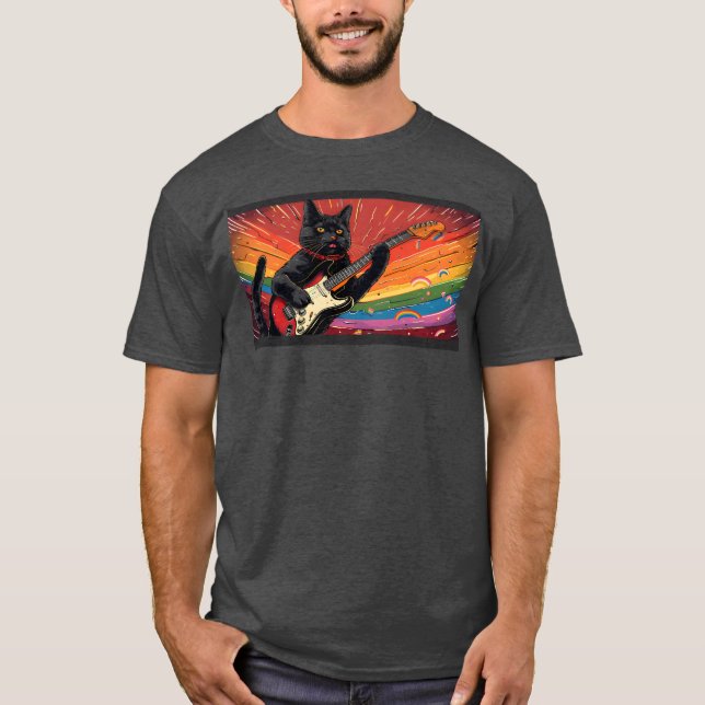 PURRCRAFT Rock Out for Pride T Shirt (Framsida)