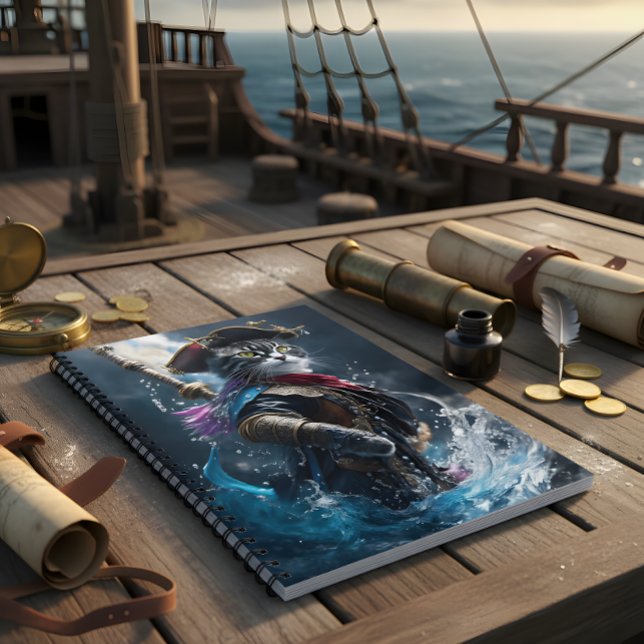 Purrect Pirater: Whimsical Cat Pirat Anteckningsbok (Skapare uppladdad)