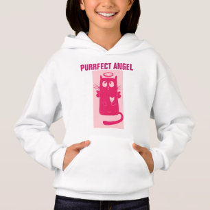 PURRFECT ANGEL CAT Girls T-Shirts