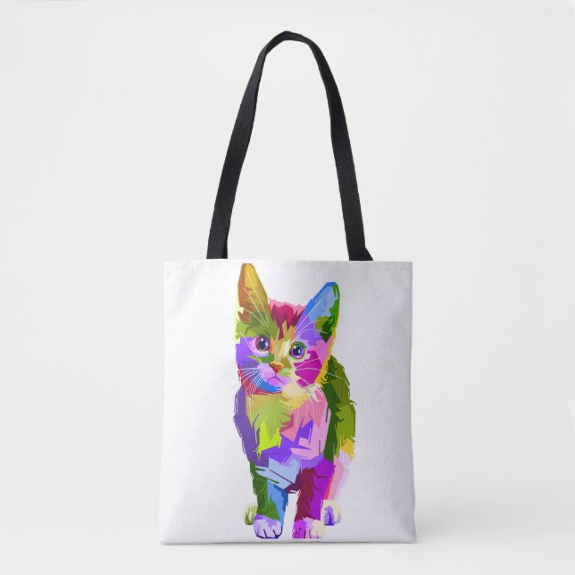 PurrFect-assistent Tote - för Cat Lovers överallt Tygkasse (Framsida)