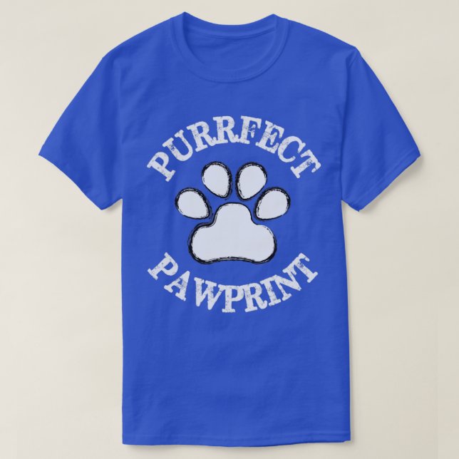 Purrfect-avtryck T Shirt (Design framsida)