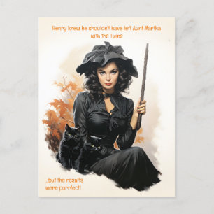 Purrfect Babyvalls budget Halloween-vykort Vykort