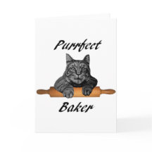 Purrfect Baker Cat Gifts galna katt dam