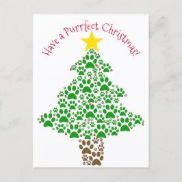 Purrfect-bildobjekt för julklapp helg vykort