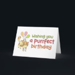 Purrfect Birthday Cute Lover Lover Funny Birthday Kort<br><div class="desc">Jag önskar dig en perfekt födelsedag. Lustigt,  humoristiskt och ibland sarkastiskt födelsedagskort för din familj och dina vänner. Hämta det här roligten till din speciella någon. Besök vår butik om du vill ha fler födelsedagskort för coolor.</div>
