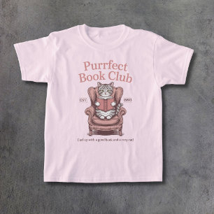 Purrfect Bok Klubb T Shirt