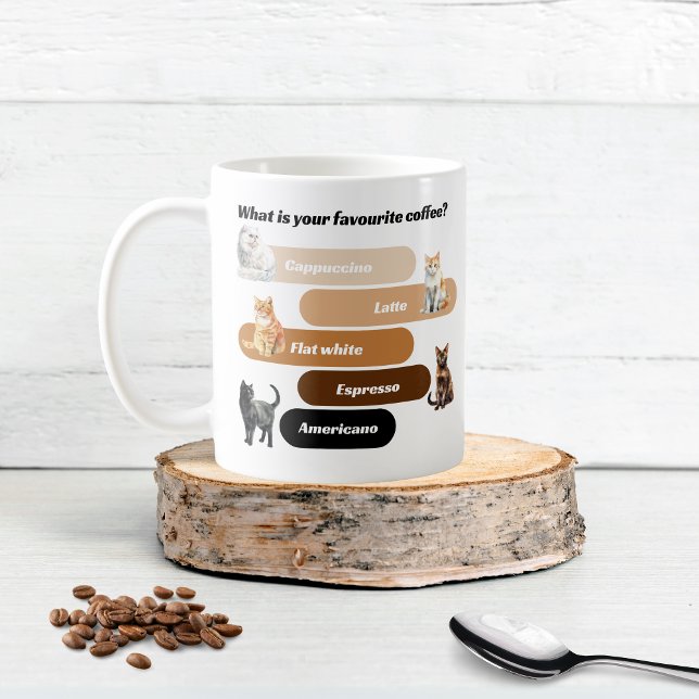 Purrfect Brew Cat Mugg - Plocka Kattdjurets smak! (Purrfect Brew Cat Mug – Pick Your Feline Flavor!)