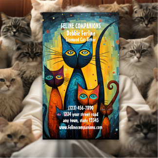 Purrfect Care – Cat Sitting Visitkort