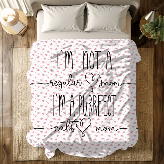 Purrfect Cat Mamma Fleecefilt (Skapare uppladdad)