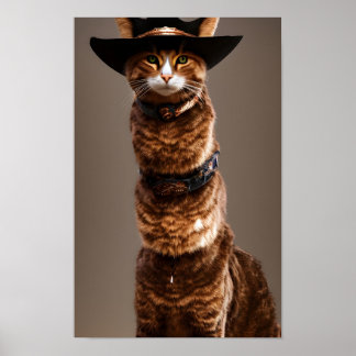 Purrfect Cowboy: Kattdjuret Frontier Äventyr Poster
