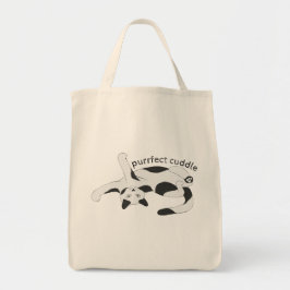 Purrfect Cuddle Livsmedel Tote Bag Tygkasse