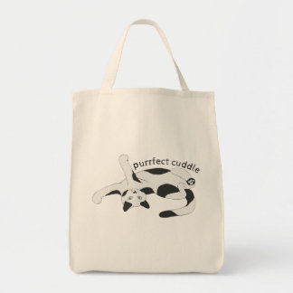 Purrfect Cuddle Livsmedel Tote Bag Tygkasse