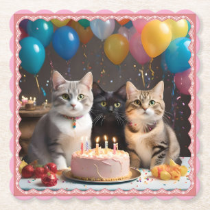Purrfect Firande: A Cats Födelsedagsfest, Underlägg Papper
