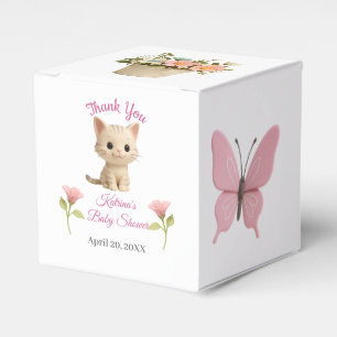 PurrFect Flicka Kitten Baby Shower Presentaskar