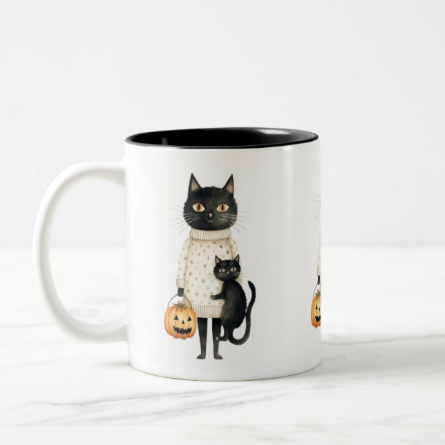 Purrfect Halloween MUGG (Vänster)