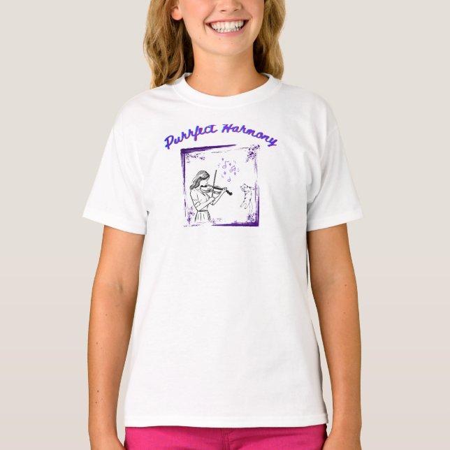Purrfect Harmony T Shirt (Framsida)