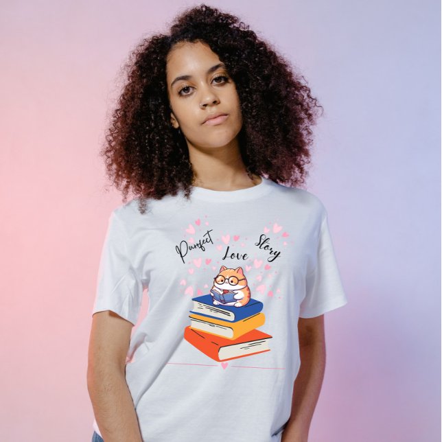 Purrfect Kärlek Story Valentine T Shirt (Skapare uppladdad)