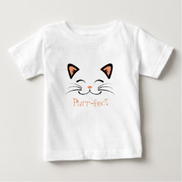 PurrFect Kattunge Ansikte Graphic T Shirt