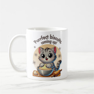 "Purrfect-kex, kommande" Kneading Cat Kaffemugg