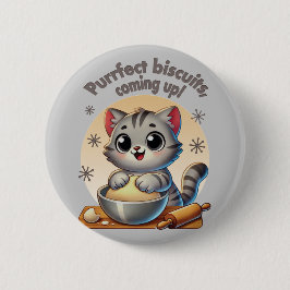 "Purrfect-kex, kommande" Kneading Cat Knapp