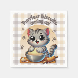 "Purrfect-kex, kommande" Kneading Cat Pappersservett