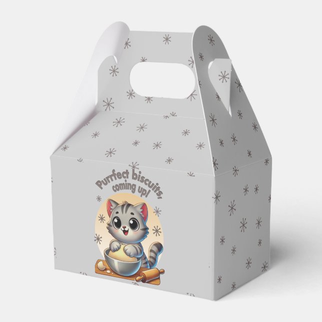 "Purrfect-kex, kommande" Kneading Cat Presentaskar (Framsidan Sidan)