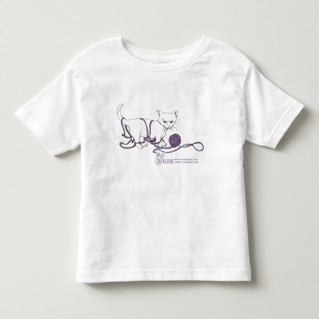 PURRfect lekskjorta! Småbarnutslagsplats Tee (Framsida)