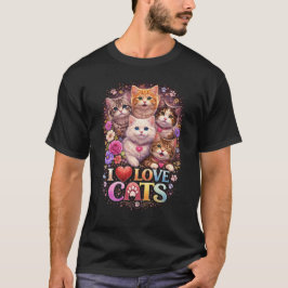 Purrfect Little Hearts T Shirt