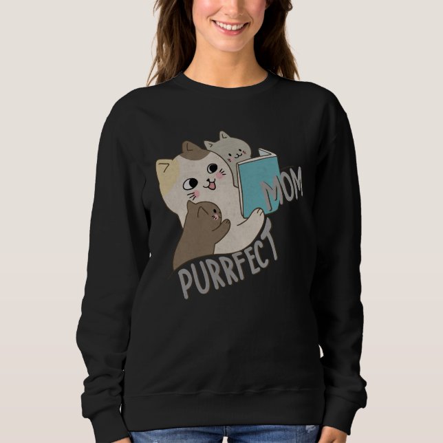 Purrfect Mamma T Shirt (Framsida)
