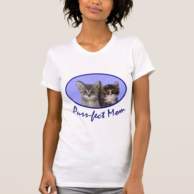 Purrfect mammamödrar DayTshirts, Totebags, muggar T-shirt (Framsida)