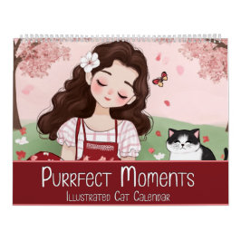 Purrfect Moments: Illustrated Cat Calendar Kalender