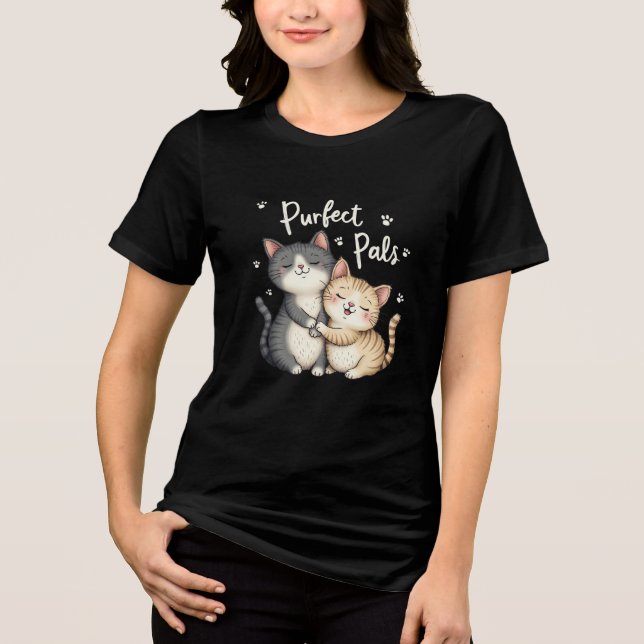 Purrfect Pals T Shirt (Framsida)