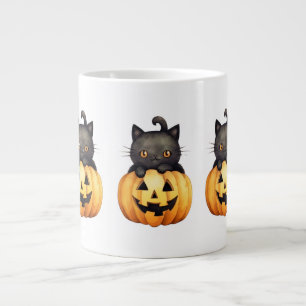 Purrfect Pumpkin Kopp Jumbo Mugg