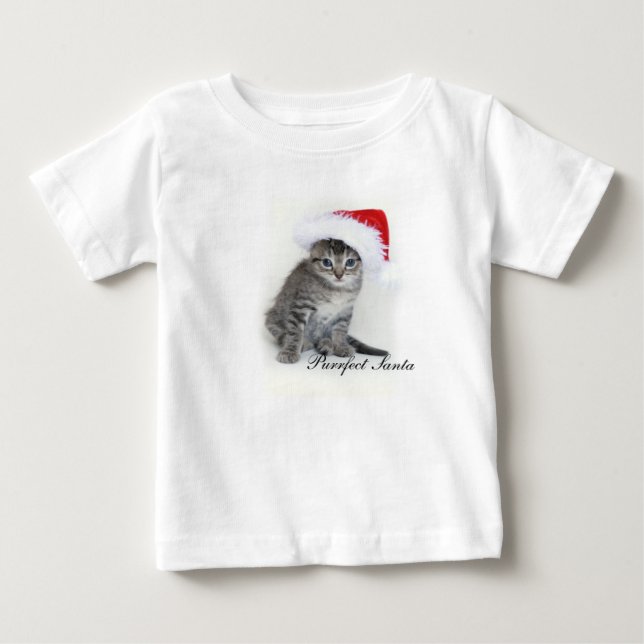 Purrfect Santa t-shirt (Framsida)