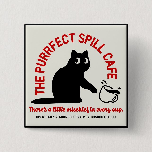 Purrfect Spill Cafe Knapp (Framsida)