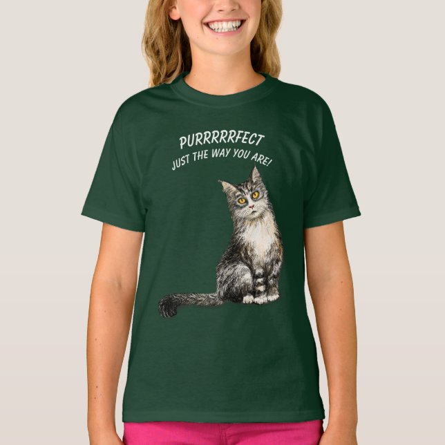 Purrfect T-Shirt (Framsida)