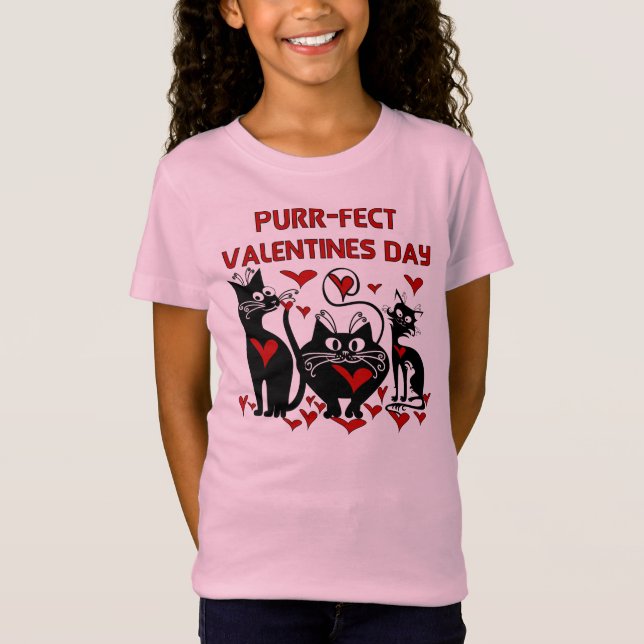 PurrFect Valentines day T-shirt (Framsida)