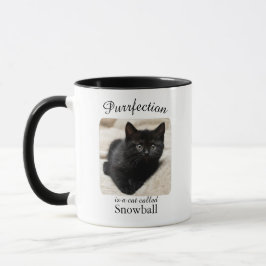 Purrfection  är en personlig mugg med kattmotiv
